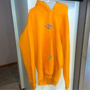 Yellow hoodie with cute design